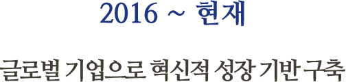 제2의 도약기 - 글로벌 기업으로 혁신적 성장 기반 구축